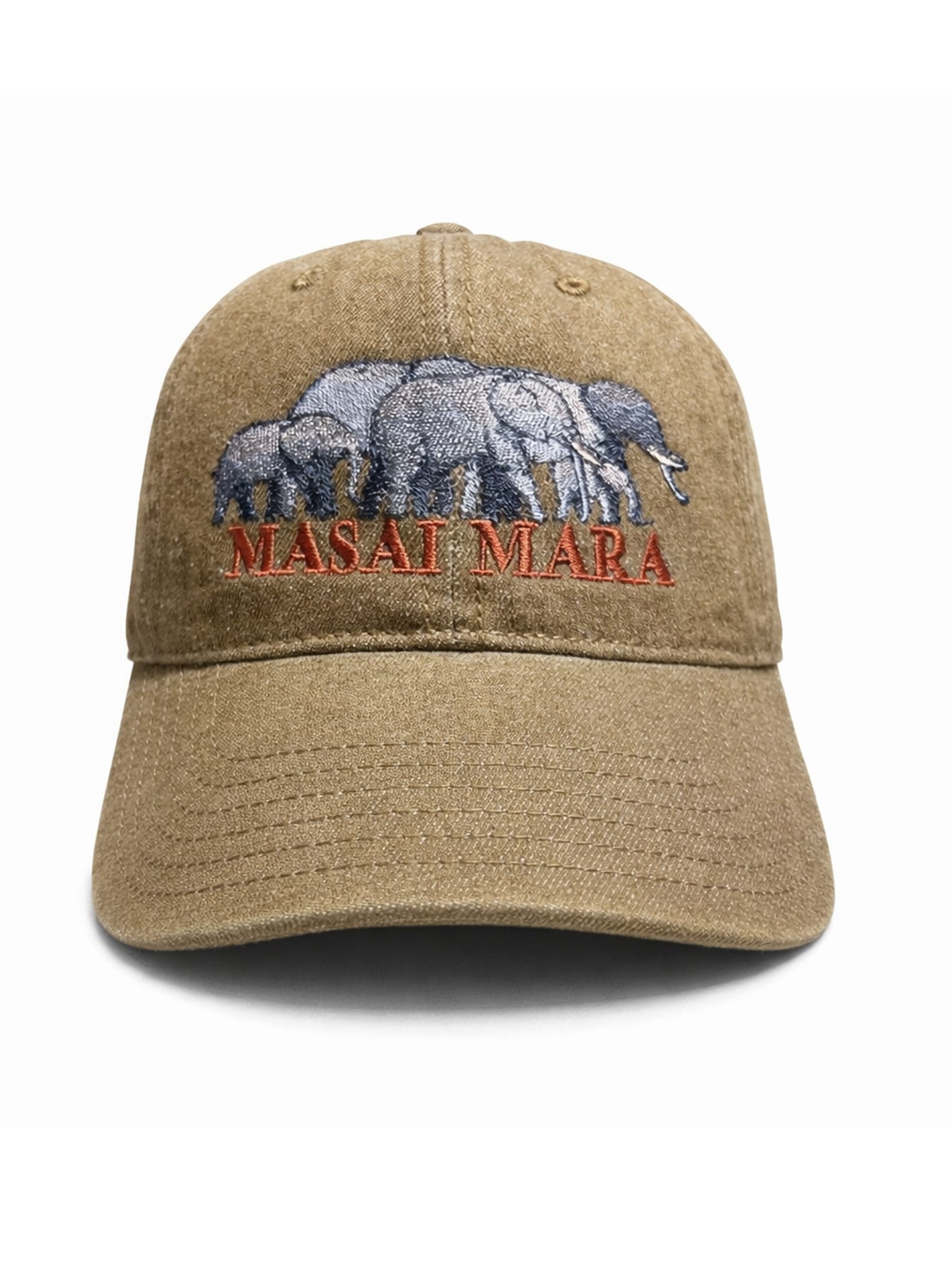 Denim Cap – Masai Mara Elephants Stylish & Durable Everyday Wear