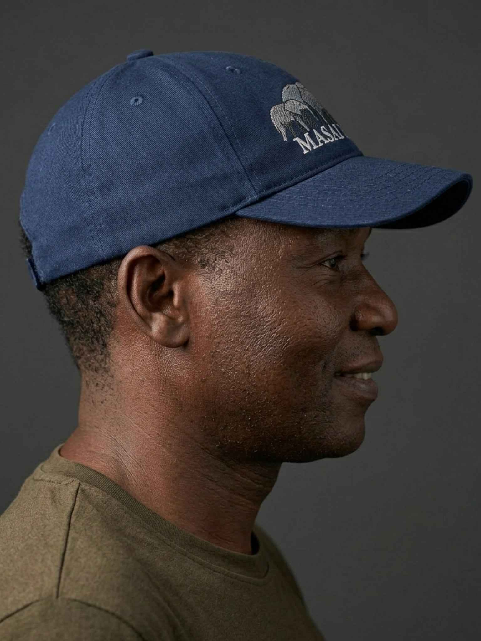 Maasai Mara Elephants– Embroidered Cotton Twill Cap