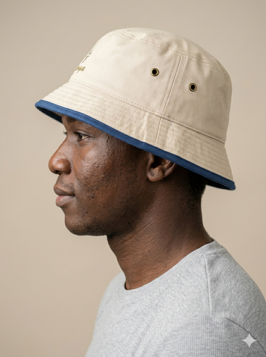 Small Oryx Embroidered Bucket Hat - Stylish Outdoor Accessory for Fashionable Adventures