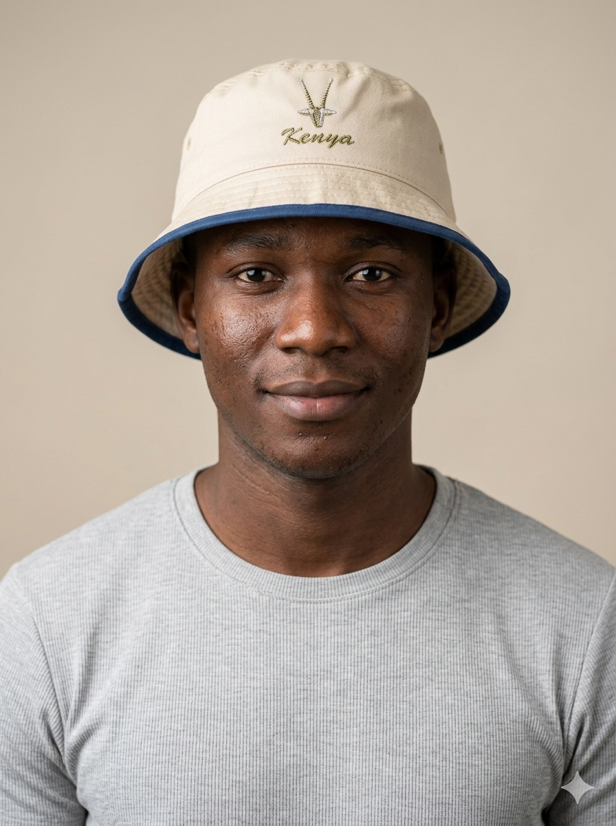 Small Oryx Embroidered Bucket Hat - Stylish Outdoor Accessory for Fashionable Adventures