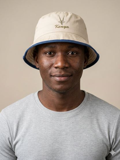 Small Oryx Embroidered Bucket Hat - Stylish Outdoor Accessory for Fashionable Adventures