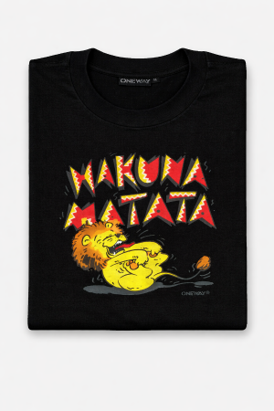 Hakuna Matata Printed T-Shirt - Simba Furaha Design