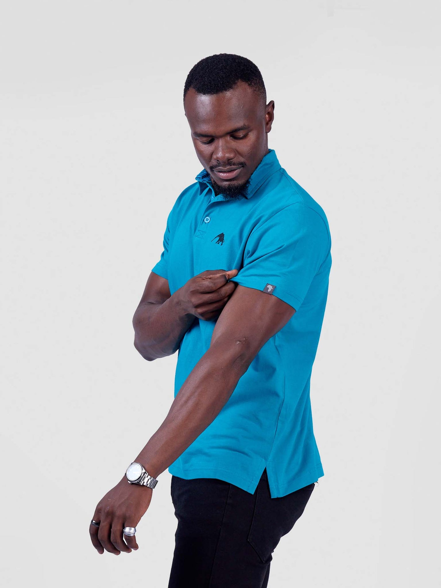 Slab Cotton Polo T-Shirt