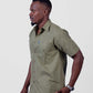 Kili Short Sleeve Safari Shirt – Made in Kenya | ONEWAY Kenya | Olive