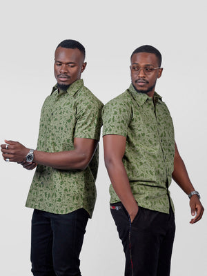 Safari Shirt with Animal Prints – Made in Kenya | Fully Printed Safari Shirt