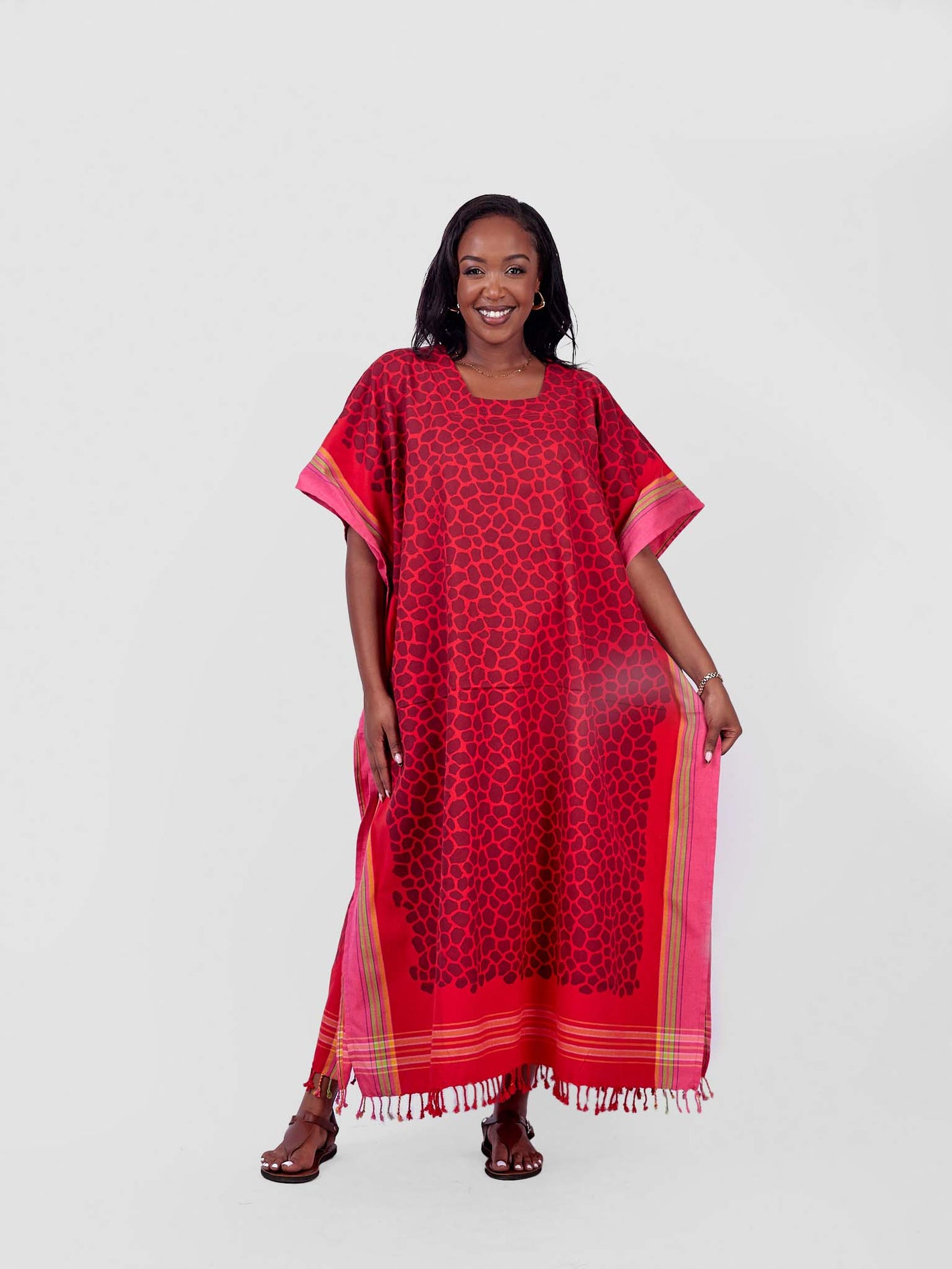 African Printed Giraffe Print Dress