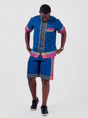 Kikoy Men’s Shorts Kenya – 100% Cotton Cargo Shorts by ONEWAY