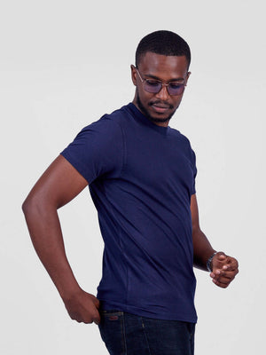 Premium Plain Round-Neck T-Shirt – Unisex Cotton Tee | Made in Kenya by ONEWAY