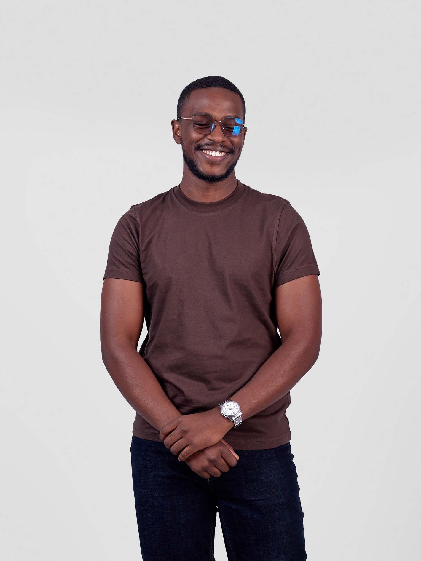 Premium Plain Round-Neck T-Shirt – 100% Cotton | ONEWAY Kenya
