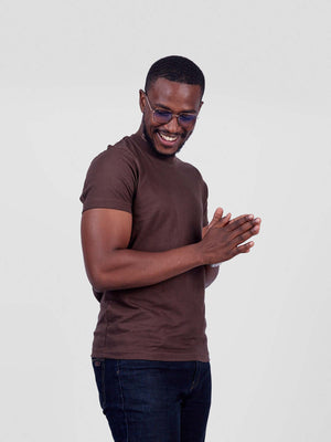 Premium Plain Round-Neck T-Shirt – 100% Cotton | ONEWAY Kenya