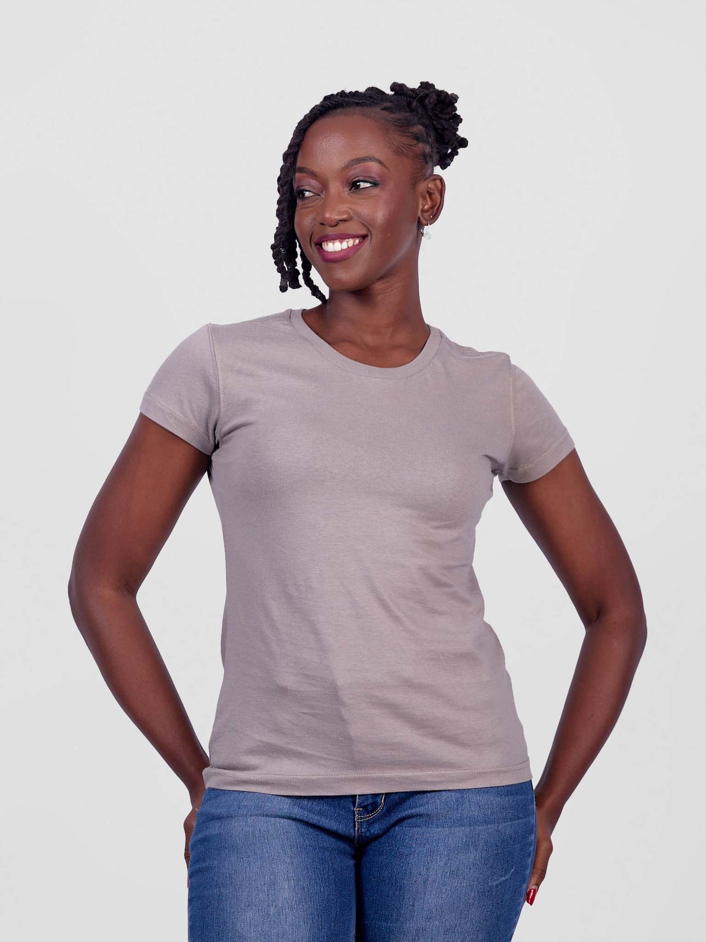 Ladies' Plain T-Shirt – 100% Cotton | Oneway Kenya