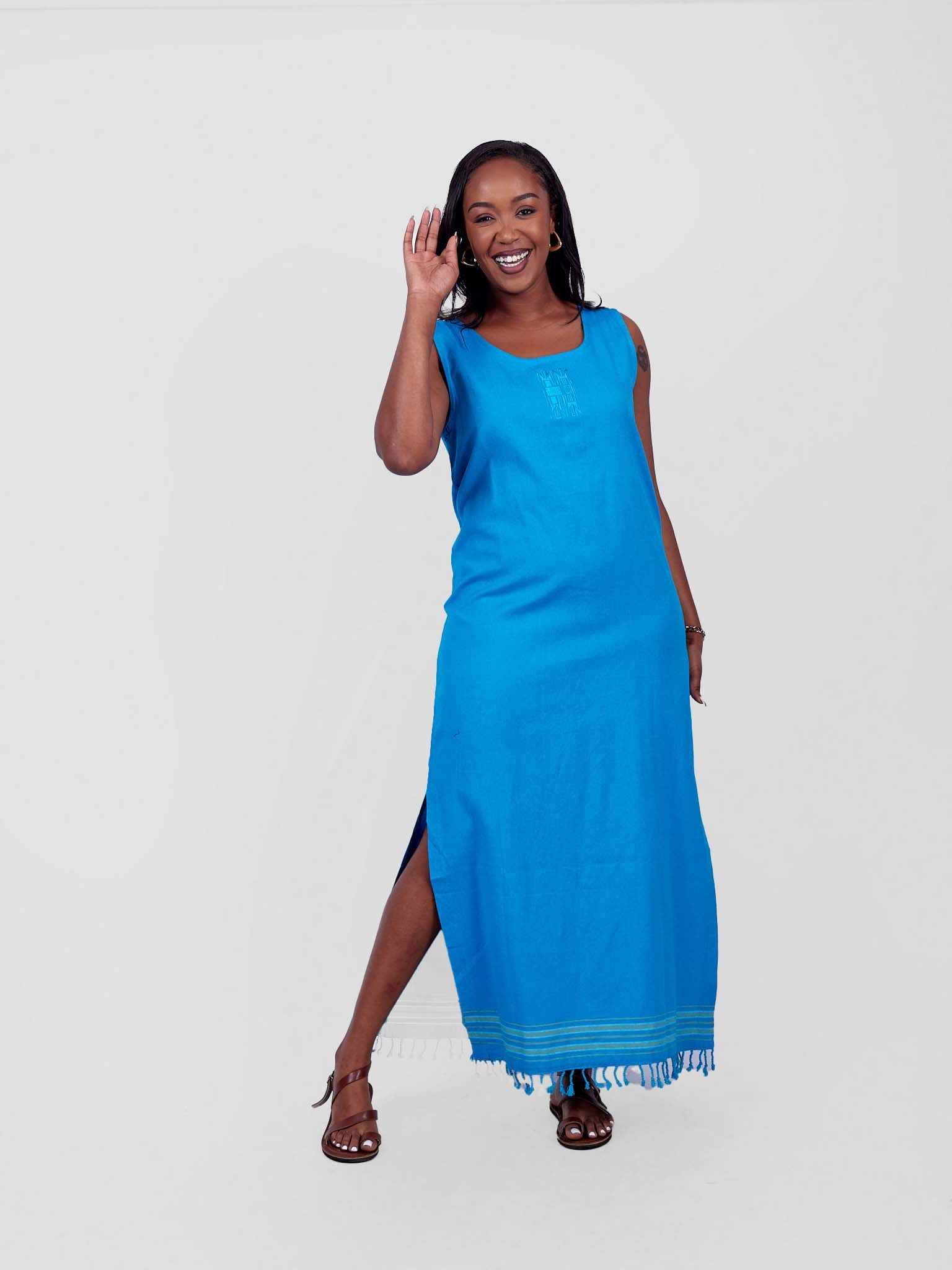 Kikoy Fitted Dress | Premium Women's Cotton Dress | Oneway Kenya Kikoy Fitted Dress | Premium Women's Cotton Dress | Oneway Kenya