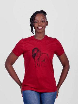 Oneway Kenya Gorilla Sketch Print T-Shirt – 100% Cotton
