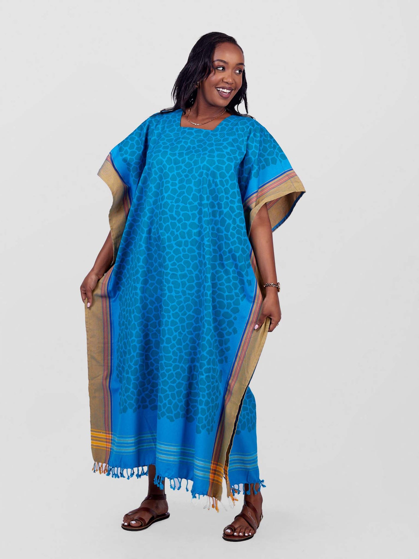 African Printed Giraffe Print Dress