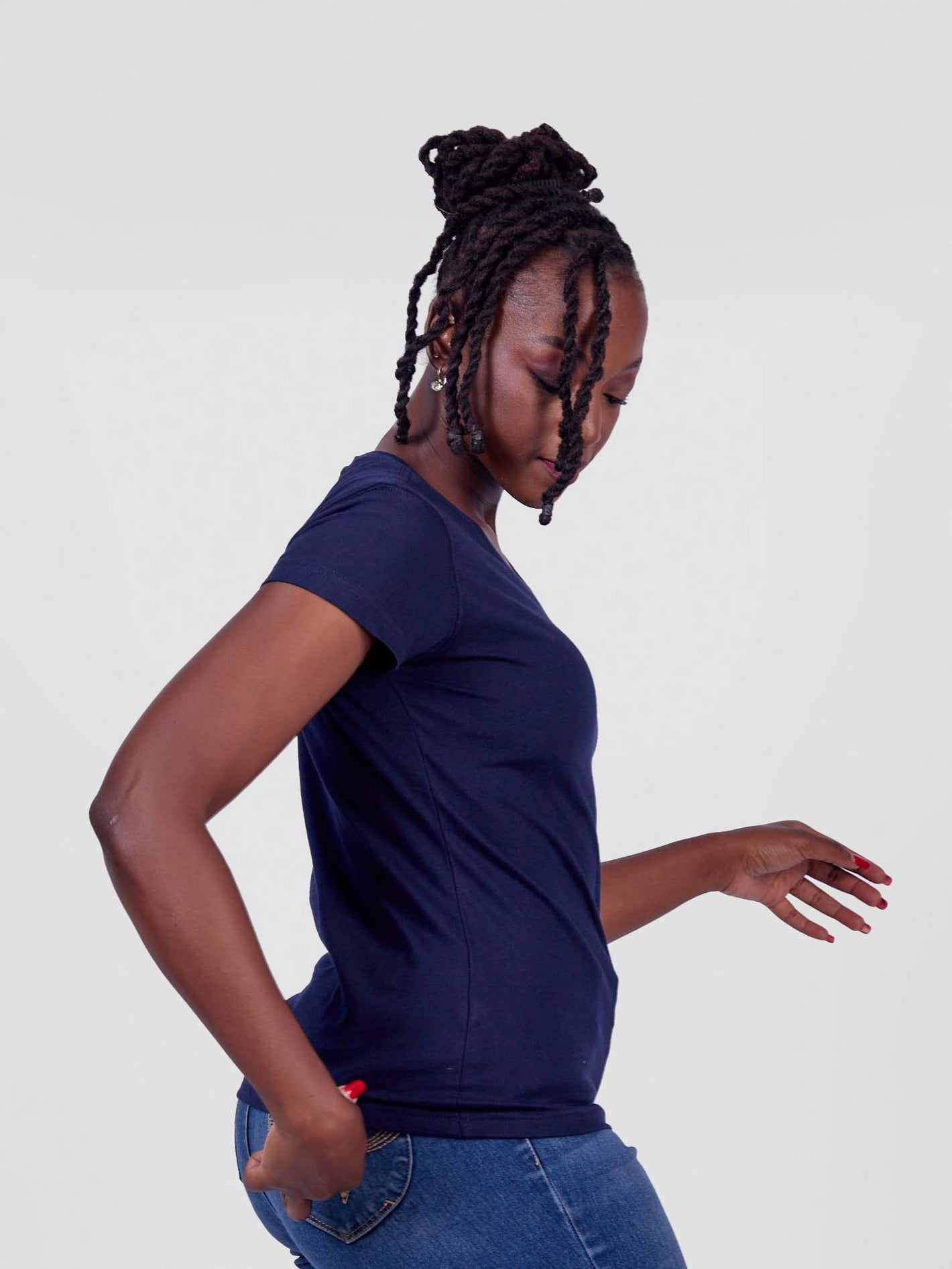 Ladies’ Plain Cotton Tee – Kenyan-Made Everyday Top