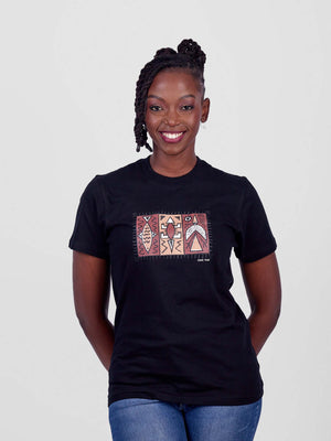Oneway Kenya African Motives T-Shirt – 100% Cotton