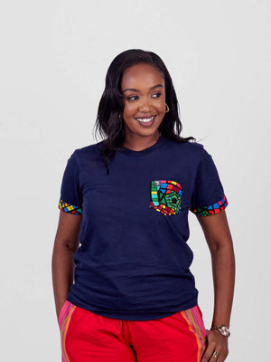 Wakanda T-Shirt with Kitenge Pocket – Bold African Fashion Made in Kenya