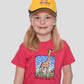 Twiga Print Kids’ T-Shirt – Fun & Durable Printed Children’s Clothing Made in Kenya by Oneway