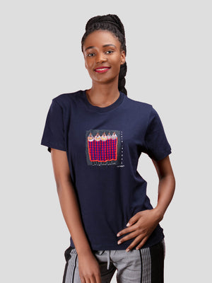 Masai Ladies With Shuka T-Shirt