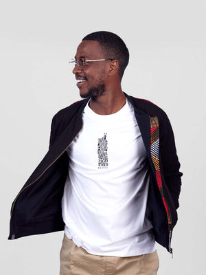 WAKANDA AFRICAN BOMBER JACKET - BLACK