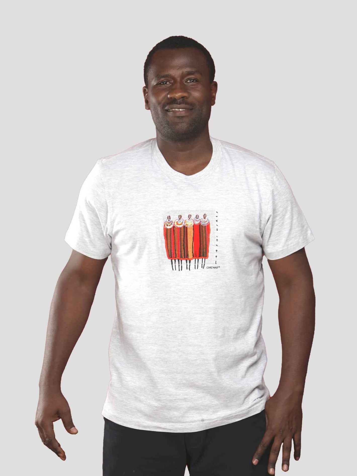 Masai Ladies With Shuka T-Shirt