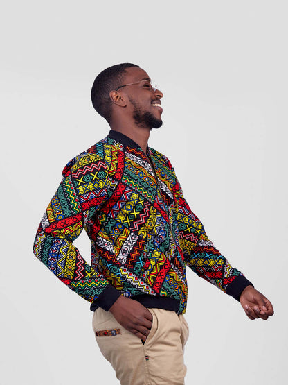 Kitenge Bomber Jacket