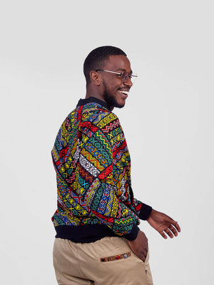 Kitenge Bomber Jacket