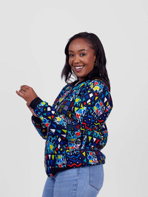 Kitenge Bomber Jacket