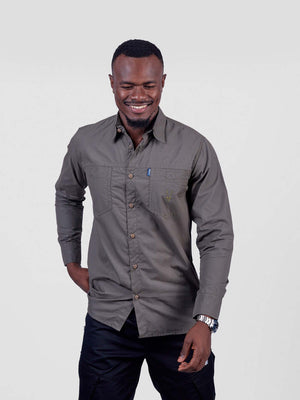Kili Long Sleeve Safari Shirt – Made in Kenya | Ethical Cotton Outdoor Shirt