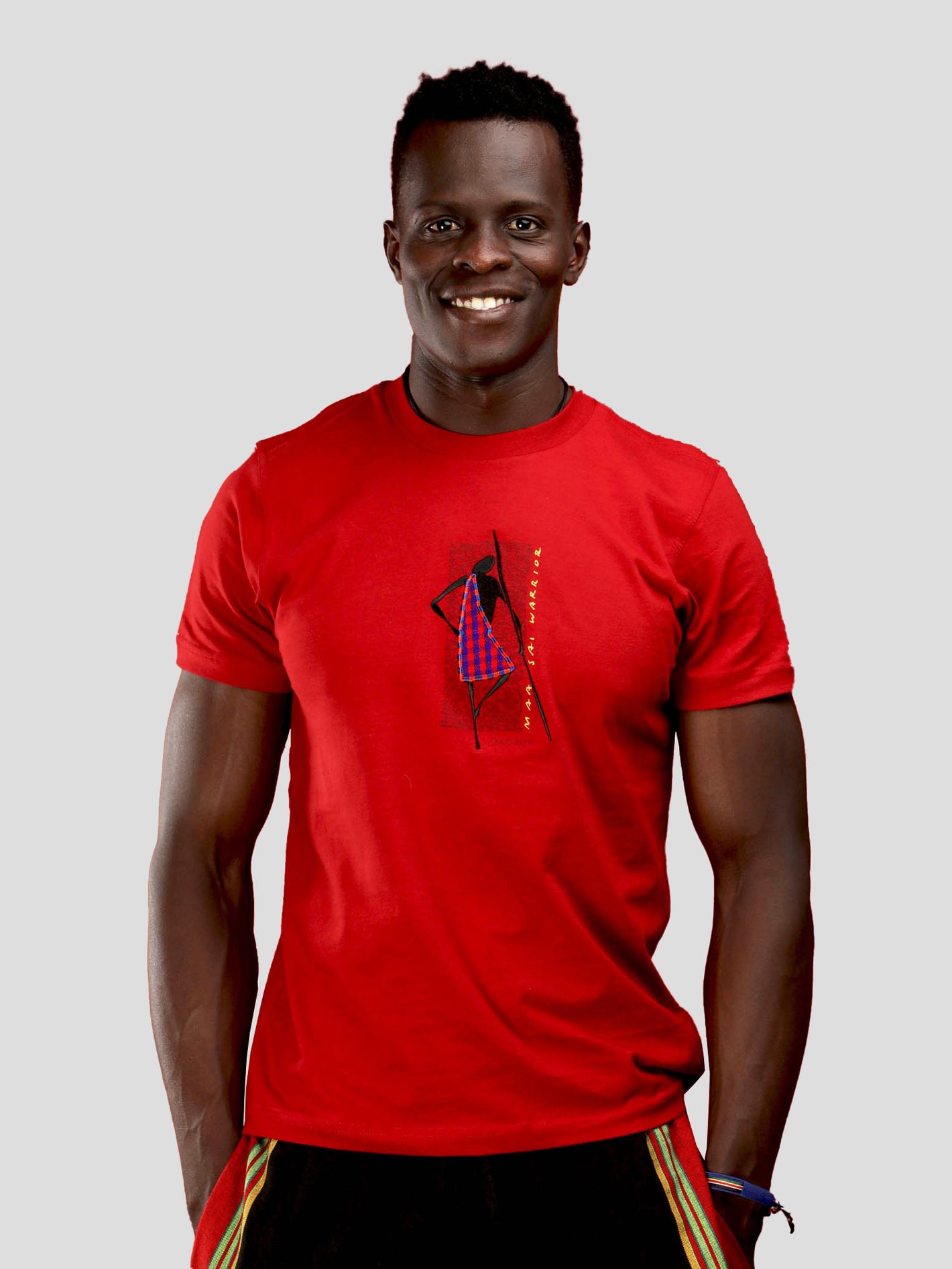 Masai Warrior With Shuka T-Shirt