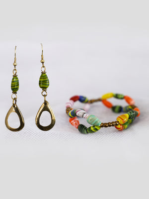 African Love Birds  Bracelet & Earring Sets