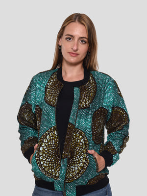 Kitenge Bomber Jacket