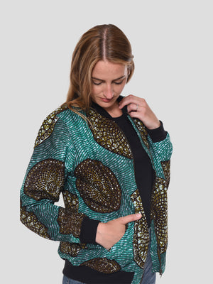 Kitenge Bomber Jacket