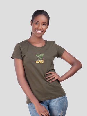 Somebody in Kenya loves me Ladies T-Shirt