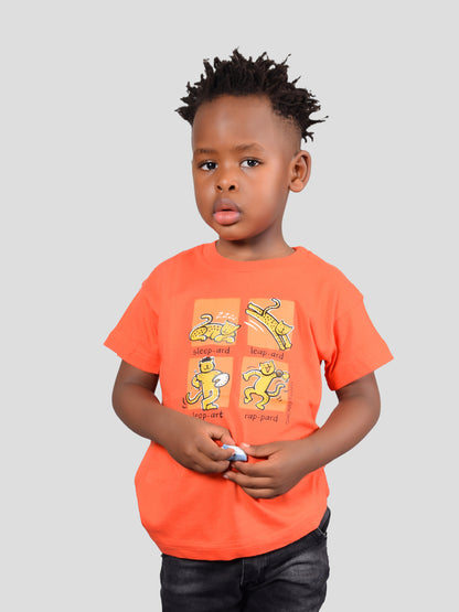 Four Fun Leopard Kids T-Shirt