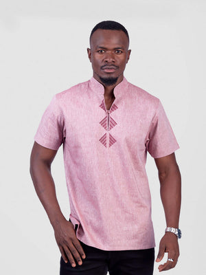BW Men's Linen-Cotton Short Sleeve Shirt - Oneway Kenya