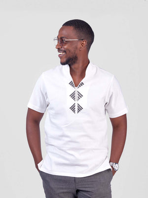 BW Men's Linen-Cotton Short Sleeve Shirt - Oneway Kenya
