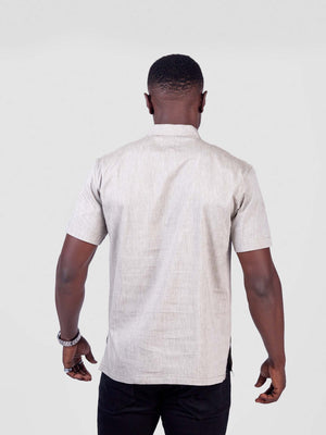 BW Men's Breathable Linen-Cotton Short Sleeve Shirt | Oneway Kenya