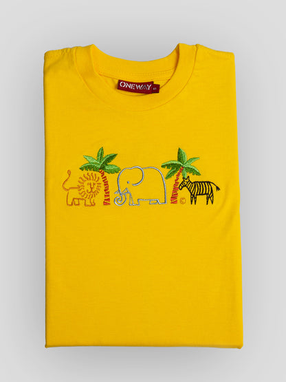 Animal At The Oasis Kids T-Shirt – Soft, Fun &amp; Adventure-Ready
