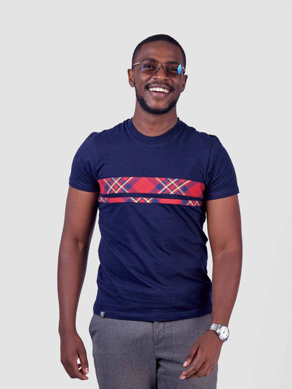 Wakanda T-Shirt with Maasai Shuka Details
