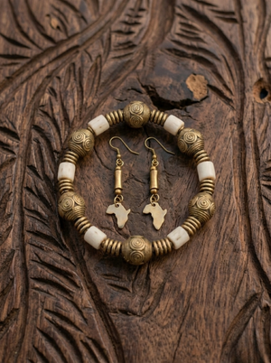 Irene Bracelet and Earring Set - Elegant Bracelet & Earring Set