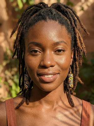 Josephine Earrings - Hand-Painted Yellow & Orange Bead Jewelry | OneWay Kenya