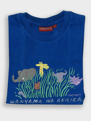 Wanyama wa Africa Kids T-Shirt | African Animals Kidswear | Oneway Kenya