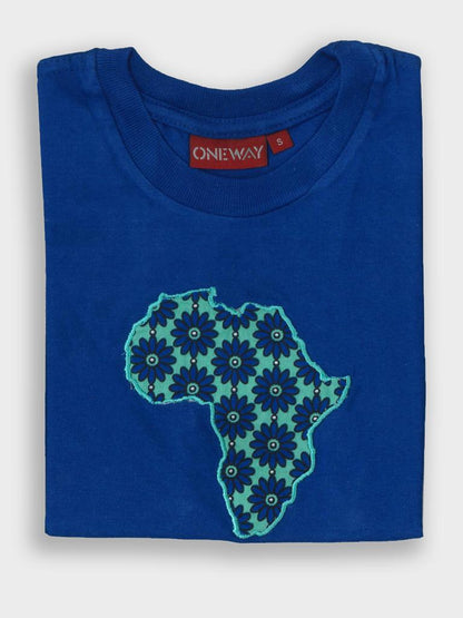 Africa Khanga Applique Kids T-Shirt | Authentic African Kidswear | Oneway