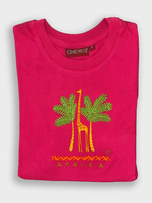 Twiga Kids T-Shirt | Giraffe African Kidswear | Oneway Kenya