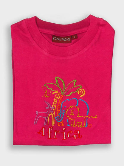 African Animals Kids T-Shirt | Wildlife Safari Kidswear | Oneway Kenya