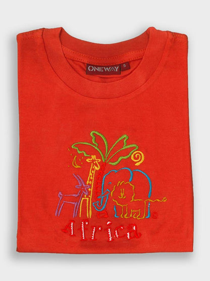 African Animals Kids T-Shirt | Wildlife Safari Kidswear | Oneway Kenya