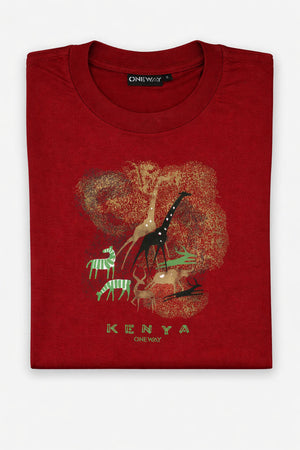 Oneway Kenya Cave Paintings T-Shirt – Premium 100% Cotton Kenya T-shirts
