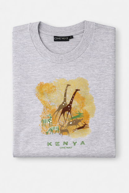 Oneway Kenya Cave Paintings T-Shirt – Premium 100% Cotton Kenya T-shirts