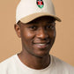 Kenya Shield Leather Cap - Embroidered Peak Cap for Stylish Protection